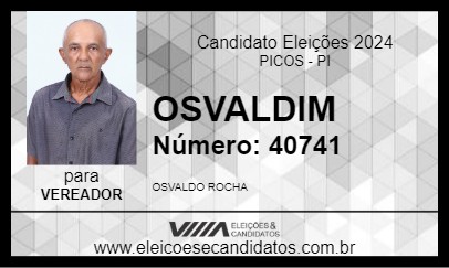 Candidato OSVALDIM 2024 - PICOS - Eleições