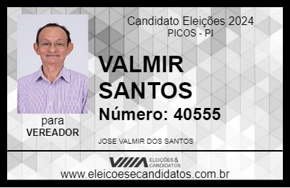 Candidato VALMIR SANTOS 2024 - PICOS - Eleições