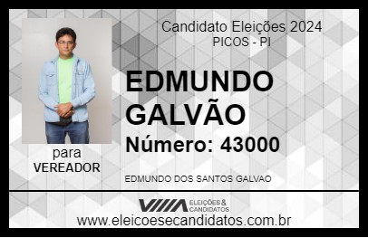 Candidato EDMUNDO GALVÃO 2024 - PICOS - Eleições