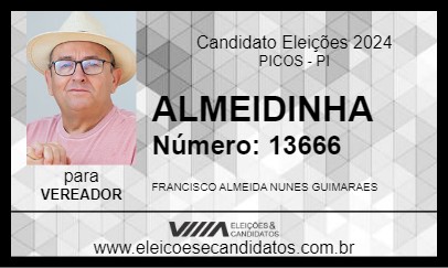 Candidato ALMEIDINHA 2024 - PICOS - Eleições