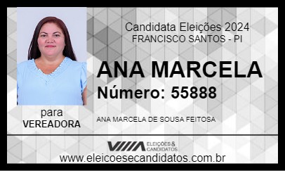 Candidato ANA MARCELA 2024 - FRANCISCO SANTOS - Eleições