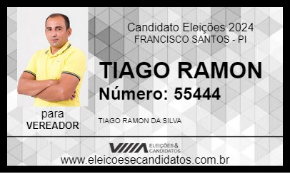 Candidato TIAGO RAMON 2024 - FRANCISCO SANTOS - Eleições