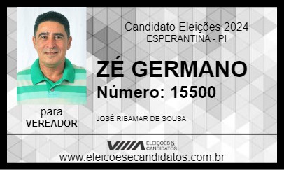 Candidato ZÉ GERMANO 2024 - ESPERANTINA - Eleições