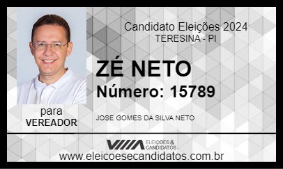 Candidato ZÉ NETO 2024 - TERESINA - Eleições