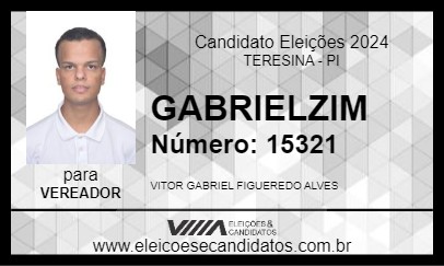 Candidato GABRIELZIM 2024 - TERESINA - Eleições