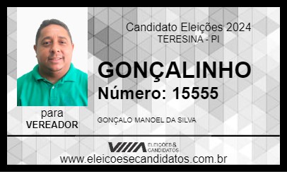 Candidato GONÇALINHO 2024 - TERESINA - Eleições