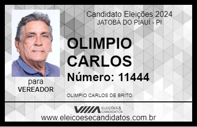 Candidato OLIMPIO CARLOS 2024 - JATOBÁ DO PIAUÍ - Eleições