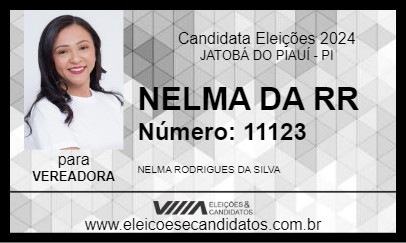 Candidato NELMA DA RR 2024 - JATOBÁ DO PIAUÍ - Eleições