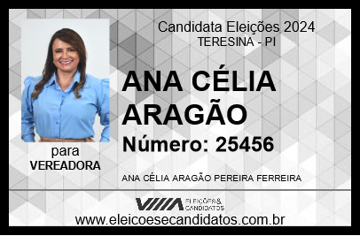 Candidato ANA CÉLIA ARAGÃO 2024 - TERESINA - Eleições