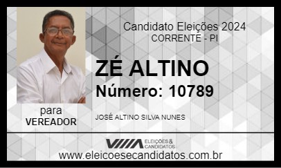 Candidato ZÉ ALTINO 2024 - CORRENTE - Eleições