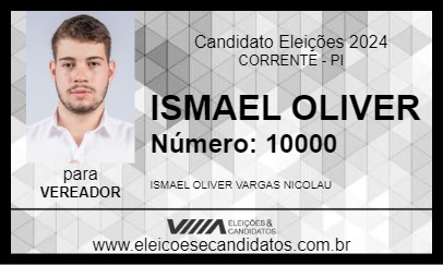 Candidato ISMAEL OLIVER 2024 - CORRENTE - Eleições