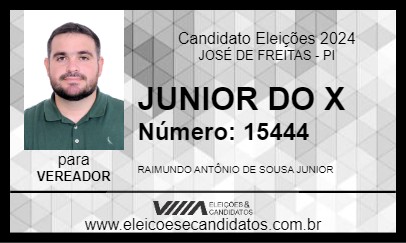 Candidato JUNIOR DO X 2024 - JOSÉ DE FREITAS - Eleições