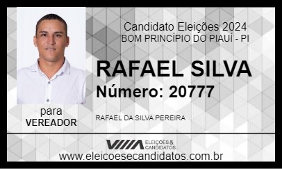 Candidato RAFAEL SILVA 2024 - BOM PRINCÍPIO DO PIAUÍ - Eleições