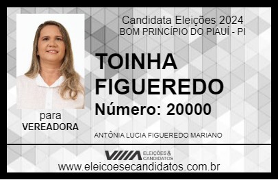 Candidato TOINHA FIGUEREDO 2024 - BOM PRINCÍPIO DO PIAUÍ - Eleições