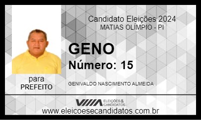 Candidato GENO 2024 - MATIAS OLÍMPIO - Eleições