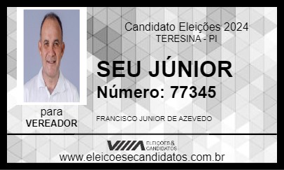 Candidato SEU JÚNIOR 2024 - TERESINA - Eleições