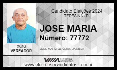 Candidato JOSE MARIA 2024 - TERESINA - Eleições