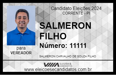 Candidato SALMERON FILHO 2024 - CORRENTE - Eleições