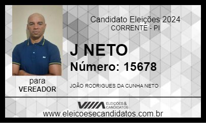 Candidato J NETO 2024 - CORRENTE - Eleições