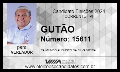 Candidato GUTÃO 2024 - CORRENTE - Eleições