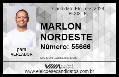 Candidato MARLON NORDESTE 2024 - PICOS - Eleições