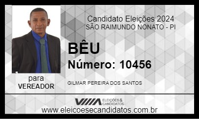 Candidato BÊU 2024 - SÃO RAIMUNDO NONATO - Eleições