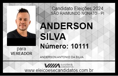 Candidato ANDERSON SILVA 2024 - SÃO RAIMUNDO NONATO - Eleições