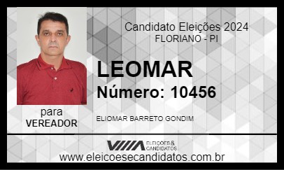 Candidato LEOMAR 2024 - FLORIANO - Eleições