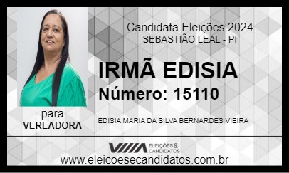 Candidato IRMÃ EDISIA 2024 - SEBASTIÃO LEAL - Eleições