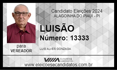 Candidato LUISÃO 2024 - ALAGOINHA DO PIAUÍ - Eleições