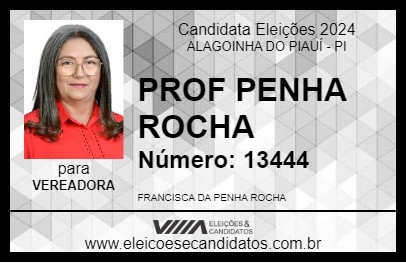 Candidato PROF PENHA ROCHA 2024 - ALAGOINHA DO PIAUÍ - Eleições