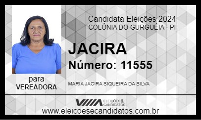 Candidato JACIRA 2024 - COLÔNIA DO GURGUÉIA - Eleições