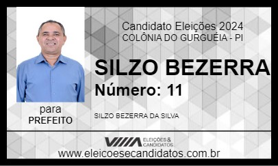 Candidato SILZO BEZERRA 2024 - COLÔNIA DO GURGUÉIA - Eleições