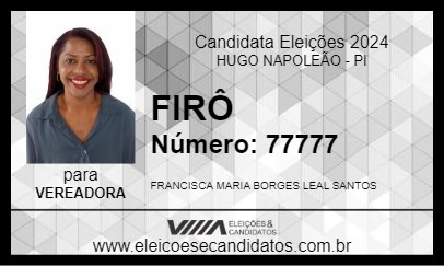 Candidato FIRÔ 2024 - HUGO NAPOLEÃO - Eleições