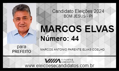 Candidato MARCOS ELVAS 2024 - BOM JESUS - Eleições