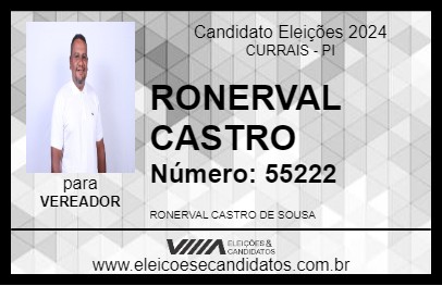 Candidato RONERVAL CASTRO 2024 - CURRAIS - Eleições