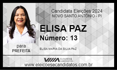 Candidato ELISA PAZ 2024 - NOVO SANTO ANTÔNIO - Eleições