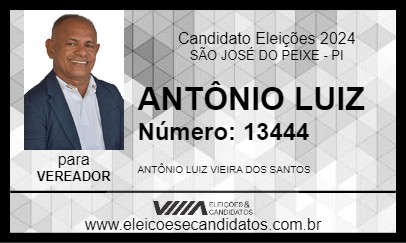 Candidato ANTÔNIO LUIZ 2024 - SÃO JOSÉ DO PEIXE - Eleições