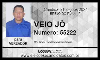 Candidato VEIO JÔ 2024 - BREJO DO PIAUÍ - Eleições