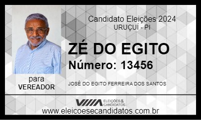 Candidato ZÉ DO EGITO 2024 - URUÇUÍ - Eleições