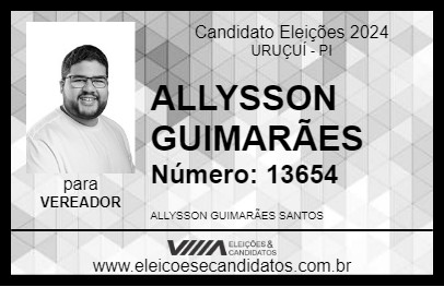 Candidato ALLYSSON GUIMARÃES 2024 - URUÇUÍ - Eleições