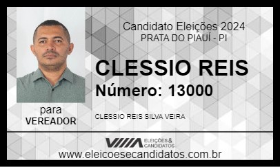 Candidato CLESSIO REIS 2024 - PRATA DO PIAUÍ - Eleições