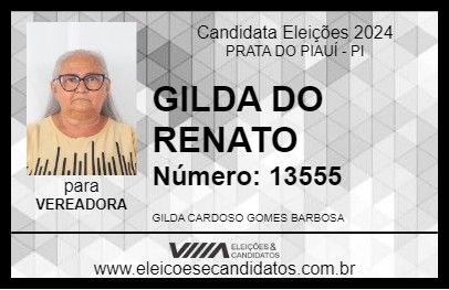 Candidato GILDA DO RENATO 2024 - PRATA DO PIAUÍ - Eleições