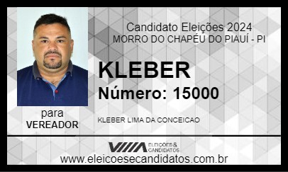 Candidato KLEBER LIMA 2024 - MORRO DO CHAPÉU DO PIAUÍ - Eleições