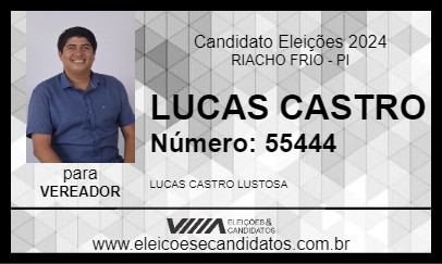 Candidato LUCAS CASTRO 2024 - RIACHO FRIO - Eleições