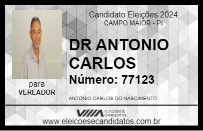 Candidato DR ANTONIO CARLOS 2024 - CAMPO MAIOR - Eleições