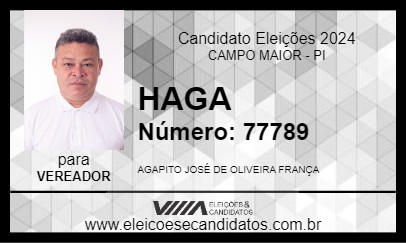 Candidato HAGA 2024 - CAMPO MAIOR - Eleições