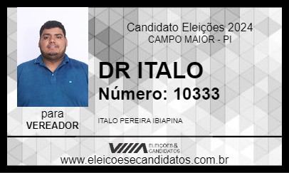 Candidato DR ITALO 2024 - CAMPO MAIOR - Eleições