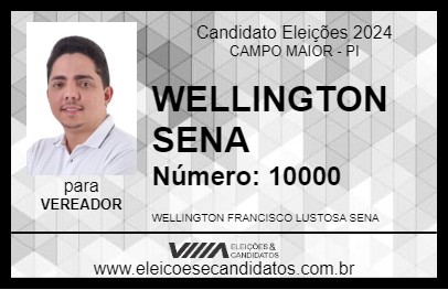 Candidato WELLINGTON SENA 2024 - CAMPO MAIOR - Eleições