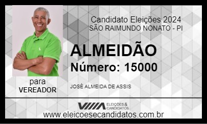 Candidato ALMEIDÃO 2024 - SÃO RAIMUNDO NONATO - Eleições